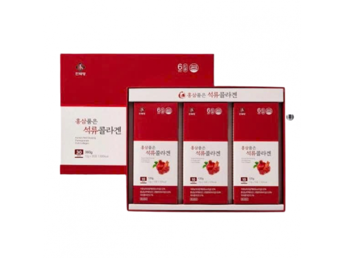 Nước Ép Lựu Hồng Sâm Collagen (Korean Red Ginseng Pomegranate Fish Collagen)