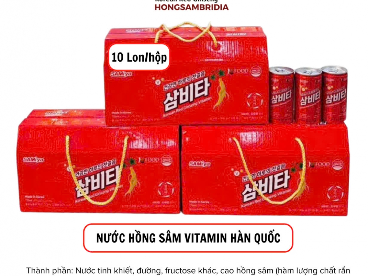 NƯỚC HỒNG SÂM VITAMIN HQ